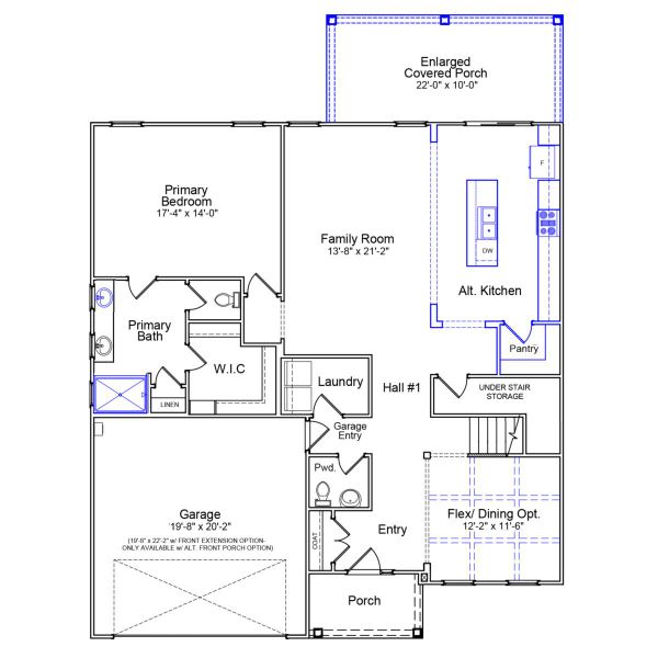 2D floor plan layout of this home in Hanes Lake, Winston-Salem, NC (Image 5).