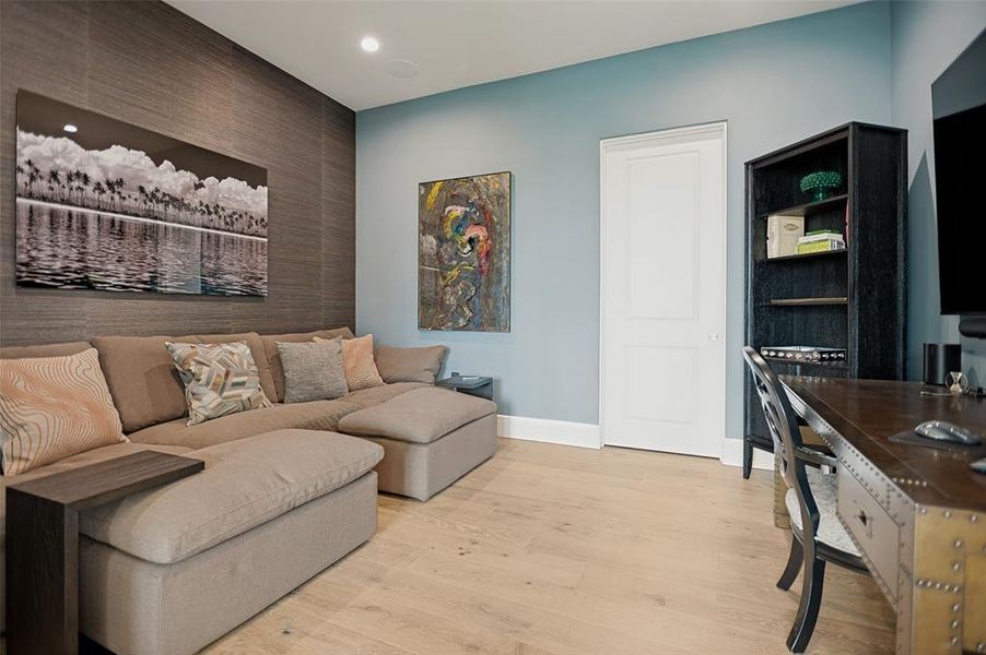 Furnished interior view inside a new home in The Residences, Irving (Image 14).