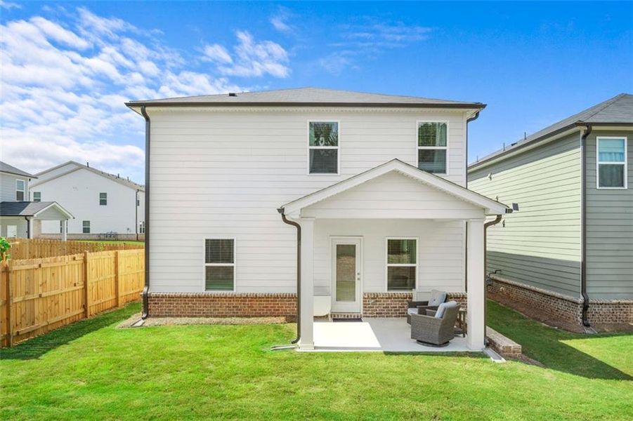 Exterior details and patio area of a home in , Lawrenceville (Image 2). Exterior details and patio area of a home in , Lawrenceville (Image 2).