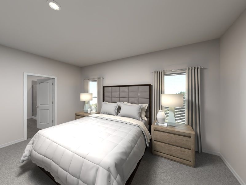 The primary bedroom offers a private retreat.