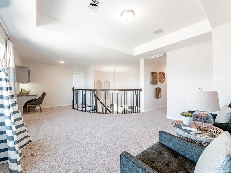 Furnished interior view inside a new home in Massey Oaks, Pearland (Image 16).