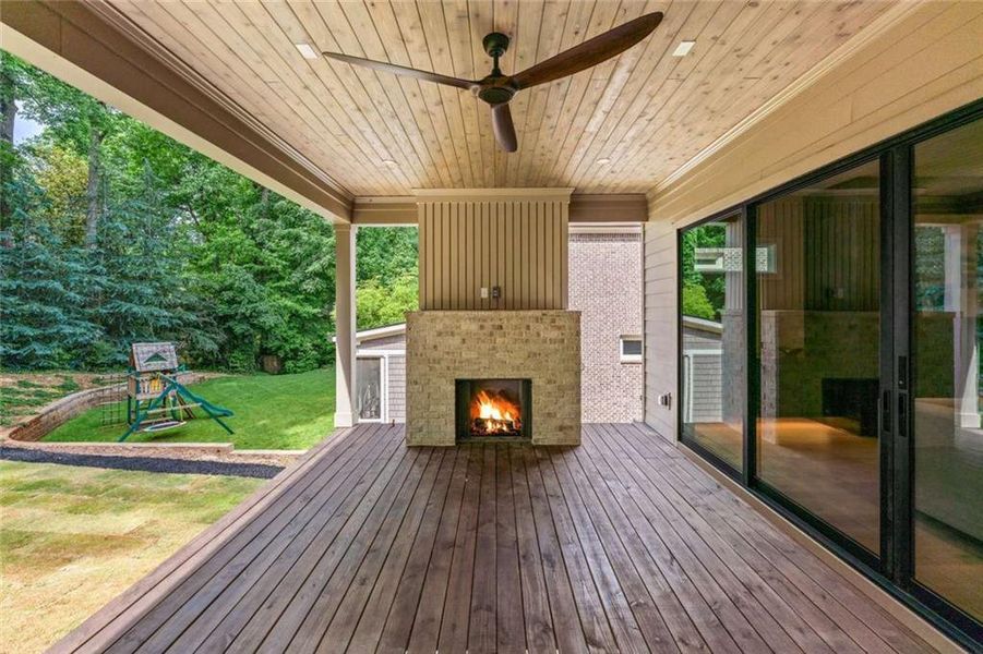 Exterior details and patio area of a home in , Atlanta (Image 30). Exterior details and patio area of a home in , Atlanta (Image 30).