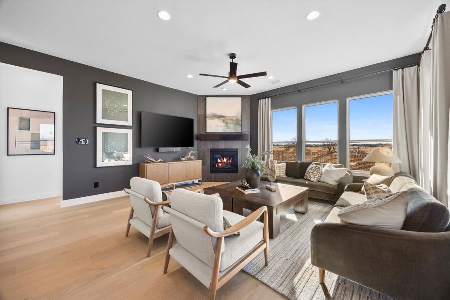 Furnished interior view inside a new home in Brookshire at Legacy Hills, Celina (Image 28).