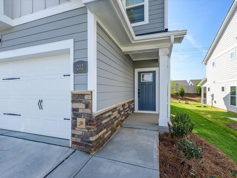 Exterior details and patio area of a home in Westview Towns, Waxhaw (Image 19).