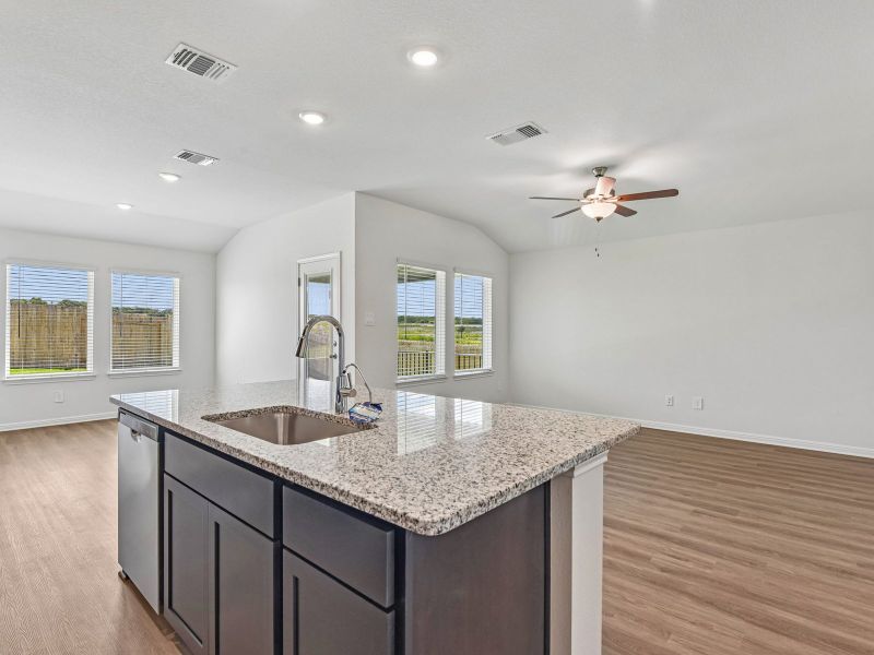 Furnished interior view inside a new home in Creekfall, Burnet (Image 5).