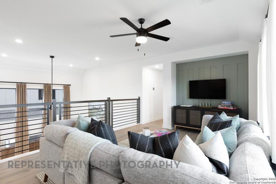 Furnished interior view inside a new home in Davis Ranch: 45ft. lots, San Antonio (Image 39).