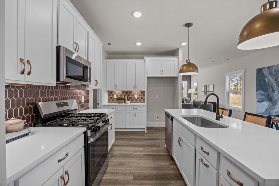 Representative furnished interior of a home built from the I Got Chills by Garman Homes in Allen Park, Raleigh (Image 9). Representative furnished interior of a home built from the I Got Chills by Garman Homes in Allen Park, Raleigh (Image 9).