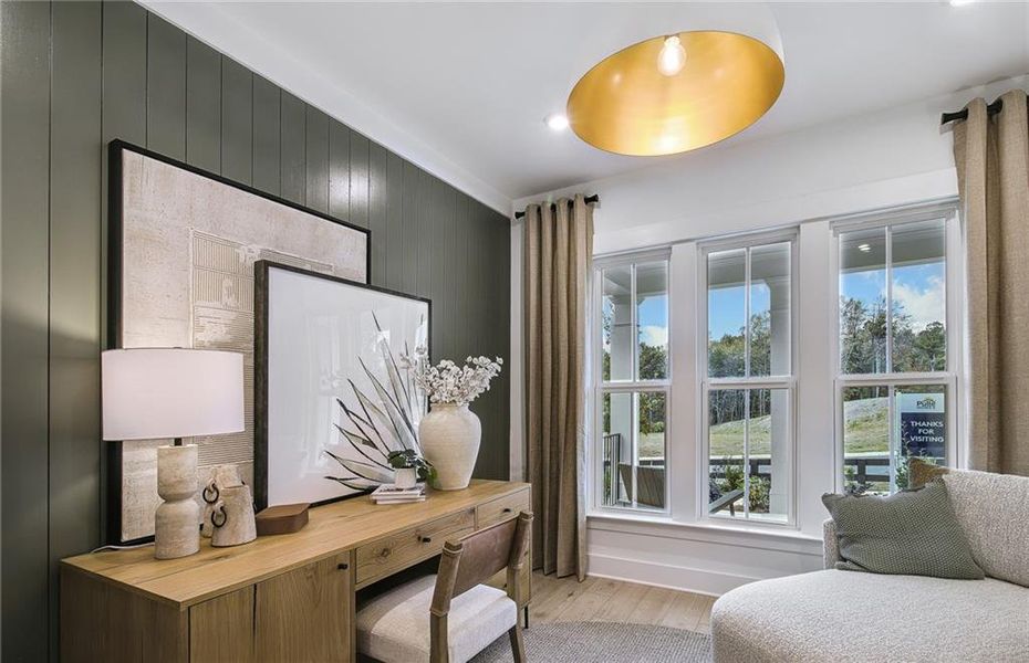 Furnished interior view inside a new home in Hunters Creek, Flowery Branch (Image 11).