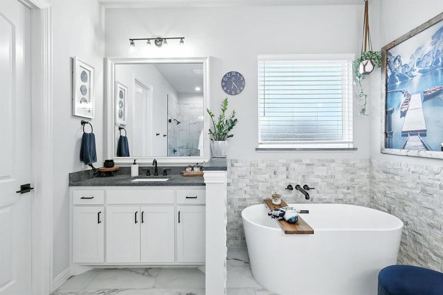 Furnished interior view inside a new home in , Justin (Image 30). Furnished interior view inside a new home in , Justin (Image 30).