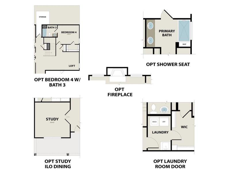 2D floor plan layout for the The Ash A-BC by Davidson Homes LLC in Benders Cove, Mount Juliet, TN (Image 5). 2D floor plan layout for the The Ash A-BC by Davidson Homes LLC in Benders Cove, Mount Juliet, TN (Image 5).