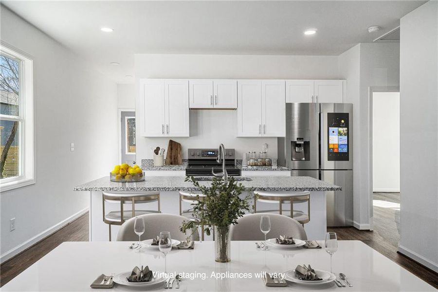 Furnished interior view inside a new home in , Atlanta (Image 8).