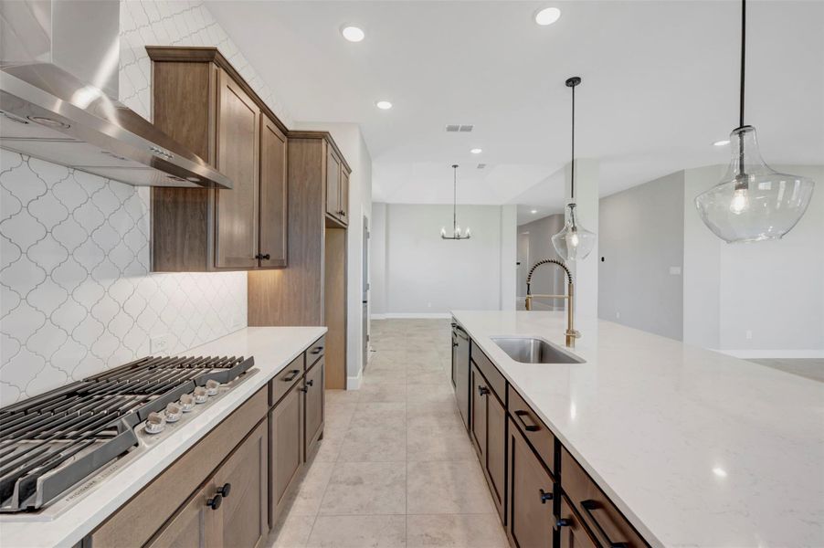 Furnished interior view inside a new home in Meridiana 55' Homesites, Manvel (Image 11).