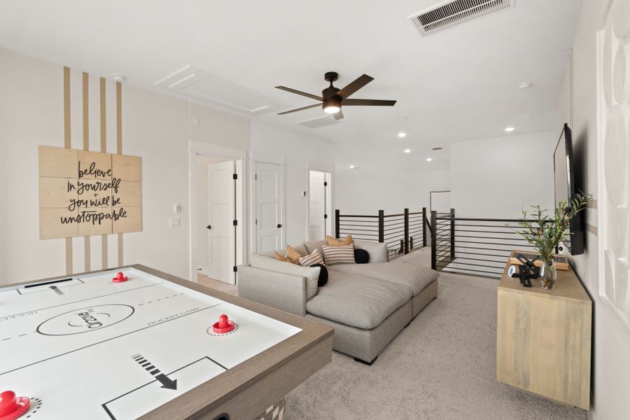 Furnished interior view inside a new home in Whitewing Trails, Princeton (Image 7).