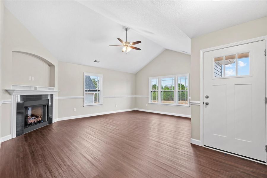 Representative unfurnished interior of a home built from the Arcadia by Enchanted Homes in Guadalupe Heights, Seguin (Image 16).