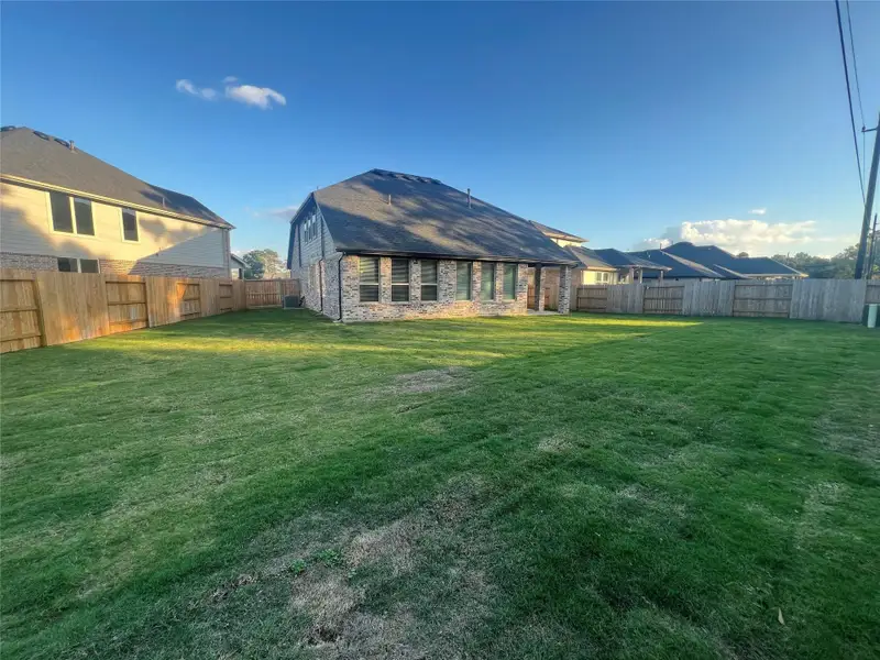 Exterior details and patio area of a home in Sorella 50s, Tomball (Image 4). Exterior details and patio area of a home in Sorella 50s, Tomball (Image 4).