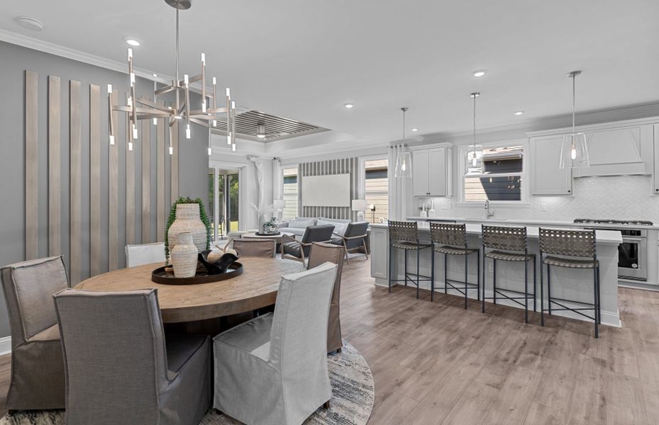 Great Room Combines Dining, Living, & Kitchen Seamlessly Great Room Combines Dining, Living, & Kitchen Seamlessly