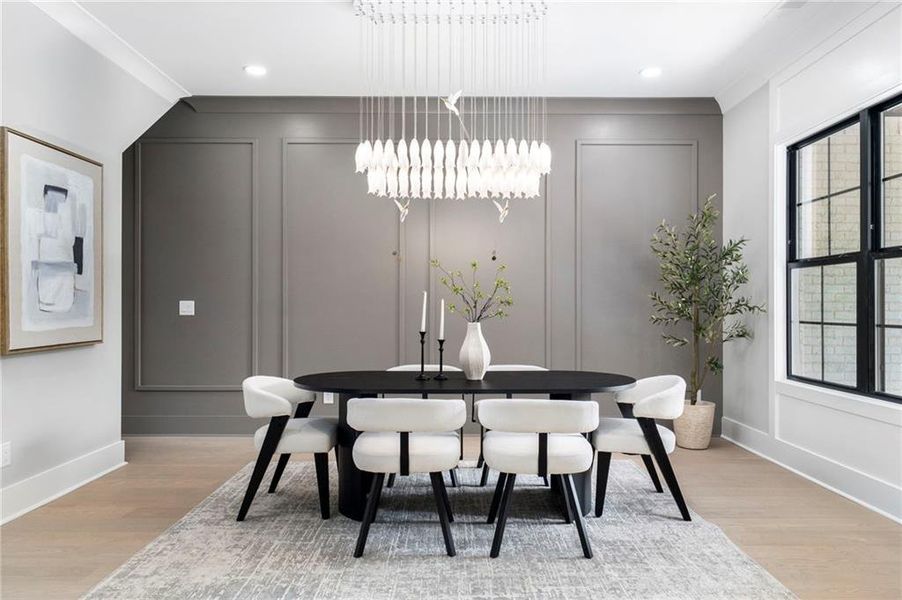 Furnished interior view inside a new home in , Suwanee (Image 45).