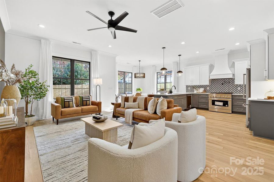 Furnished interior view inside a new home in , Charlotte (Image 6).