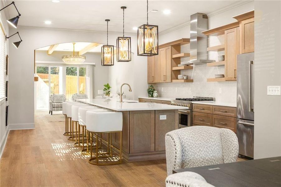 Furnished interior view inside a new home in , Atlanta (Image 15).