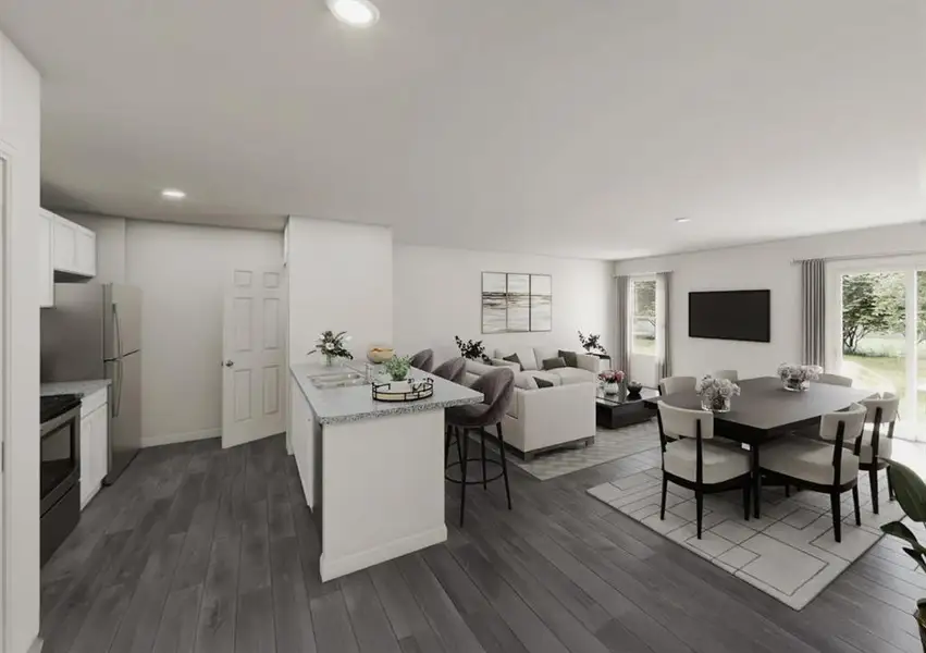Furnished interior view inside a new home in Tolar Oaks, Tolar (Image 3).