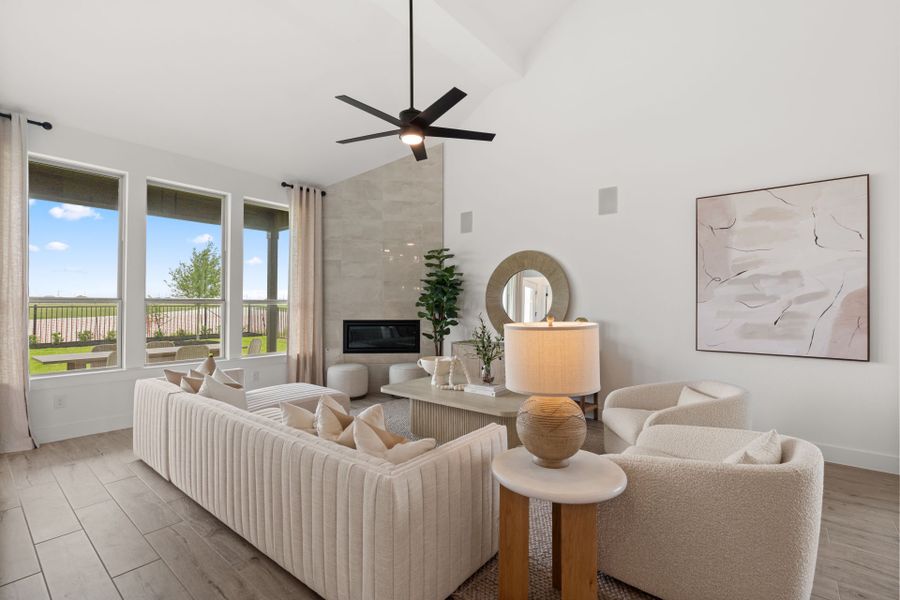 Furnished interior view inside a new home in Whitewing Trails, Princeton (Image 9).