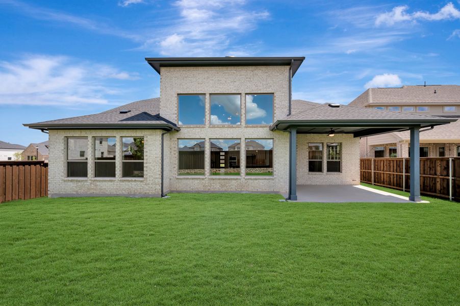 Exterior details and patio area of a home in The Ridge at Northlake, Northlake (Image 4).