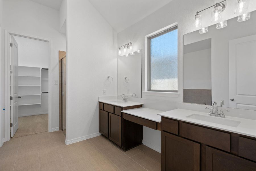 Primary Bath retreat with dual vanities Primary Bath retreat with dual vanities
