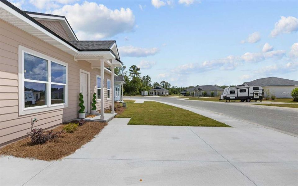 Exterior details and patio area of a home in , Live Oak (Image 4).