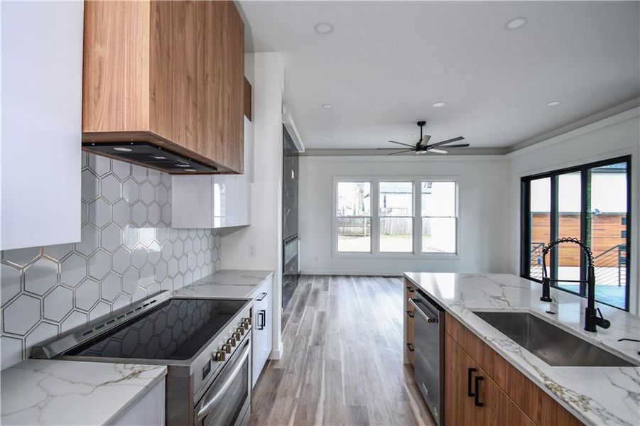 Furnished interior view inside a new home in , Atlanta (Image 14).