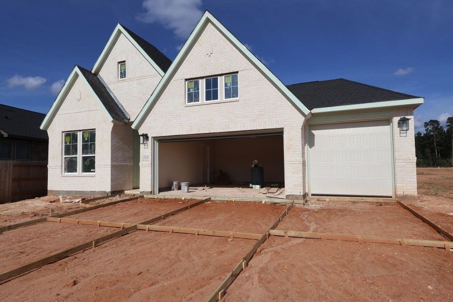 In-progress construction of a new home in Clopton Farms, Montgomery, TX (Image 11).