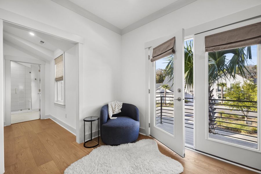 Furnished interior view inside a new home in Hayes Park, Johns Island (Image 28). Furnished interior view inside a new home in Hayes Park, Johns Island (Image 28).