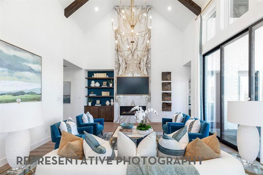 Furnished interior view inside a new home in Mosaic, Celina (Image 32).