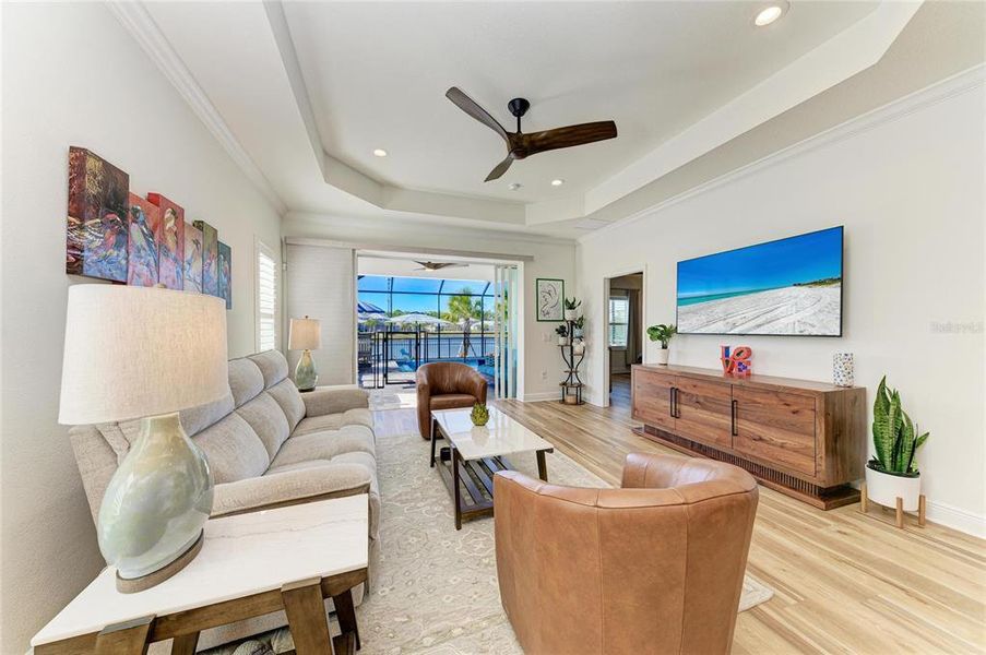 Furnished interior view inside a new home in , Sarasota (Image 39). Furnished interior view inside a new home in , Sarasota (Image 39).