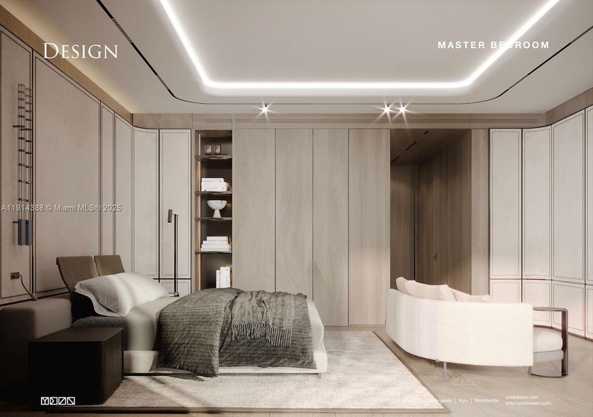 Furnished interior view inside a new home in , Miami Beach (Image 16).