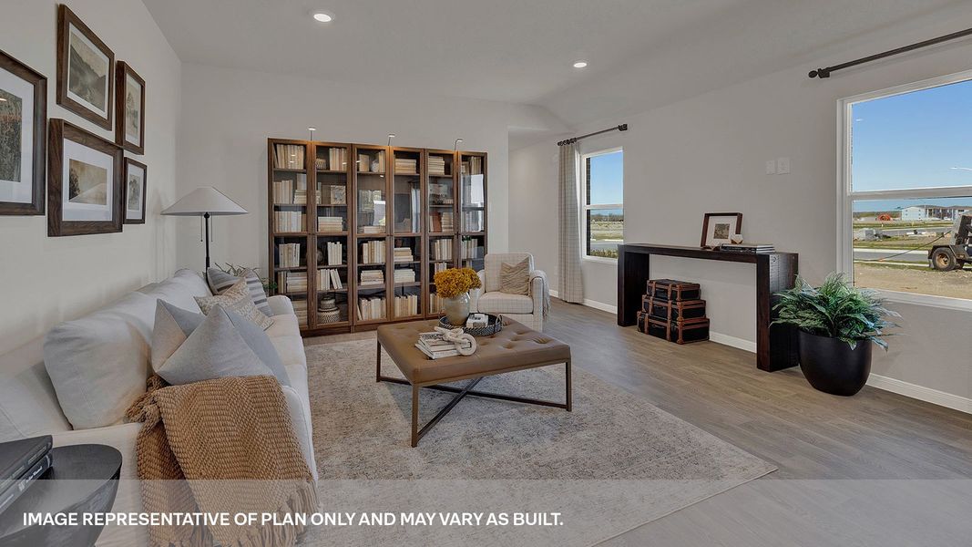 Furnished interior view inside a new home in Whisper South, San Marcos (Image 5).