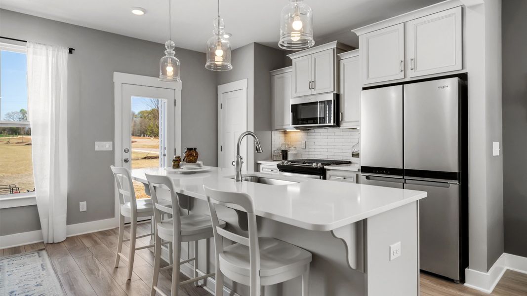 Representative furnished interior of a home built from the Corner Litchfield by DRB Homes in Saluda Crossing, Piedmont (Image 23).