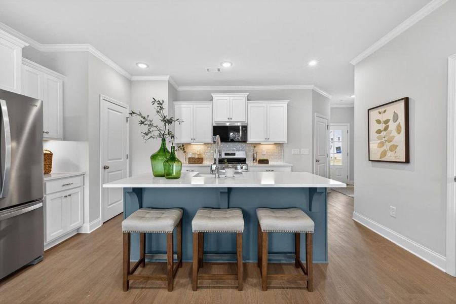 Furnished interior view inside a new home in , Suwanee (Image 22).
