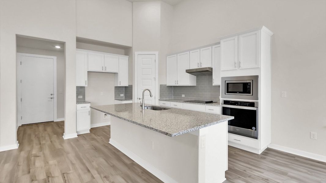 Furnished interior view inside a new home in Rosenbusch Ranch, Leander (Image 4).