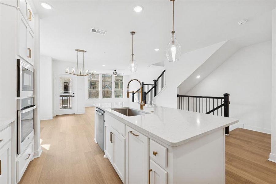 Furnished interior view inside a new home in Hillside at Las Colinas, Irving (Image 8).