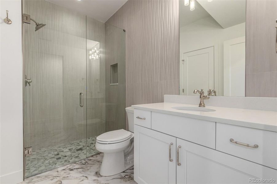 Furnished interior view inside a new home in , Denver (Image 18).