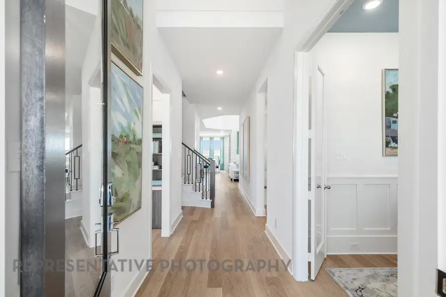 Furnished interior view inside a new home in Lariat: 50ft. lots, Liberty Hill (Image 5).