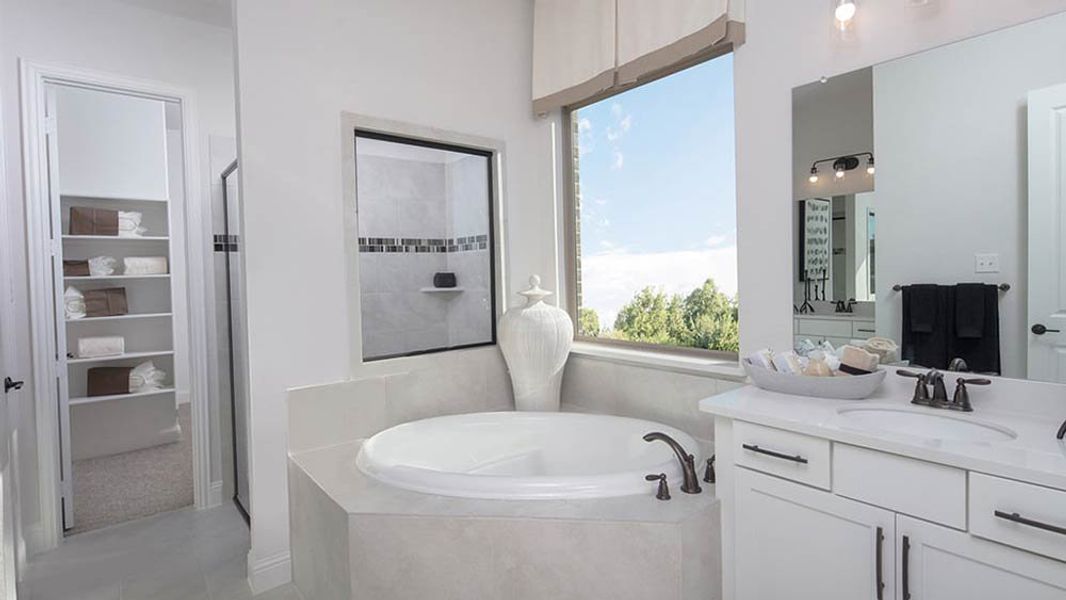 Representative furnished interior of a home built from the Amethyst by Taylor Morrison in Cross Creek Meadows 60s, Celina (Image 28).