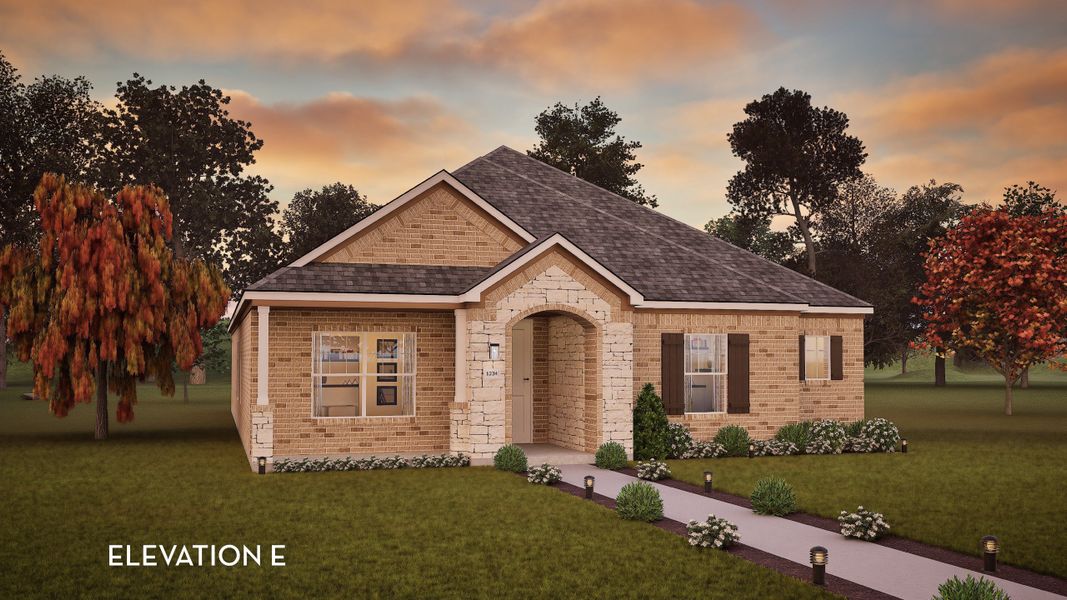 Representative exterior photo of a completed home built from the Esparza by CastleRock Communities in Solterra, Mesquite, TX (Image 2).