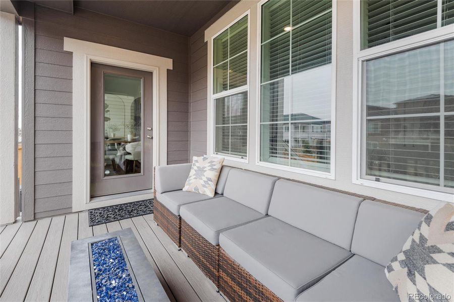 Exterior details and patio area of a home in , Parker (Image 26).