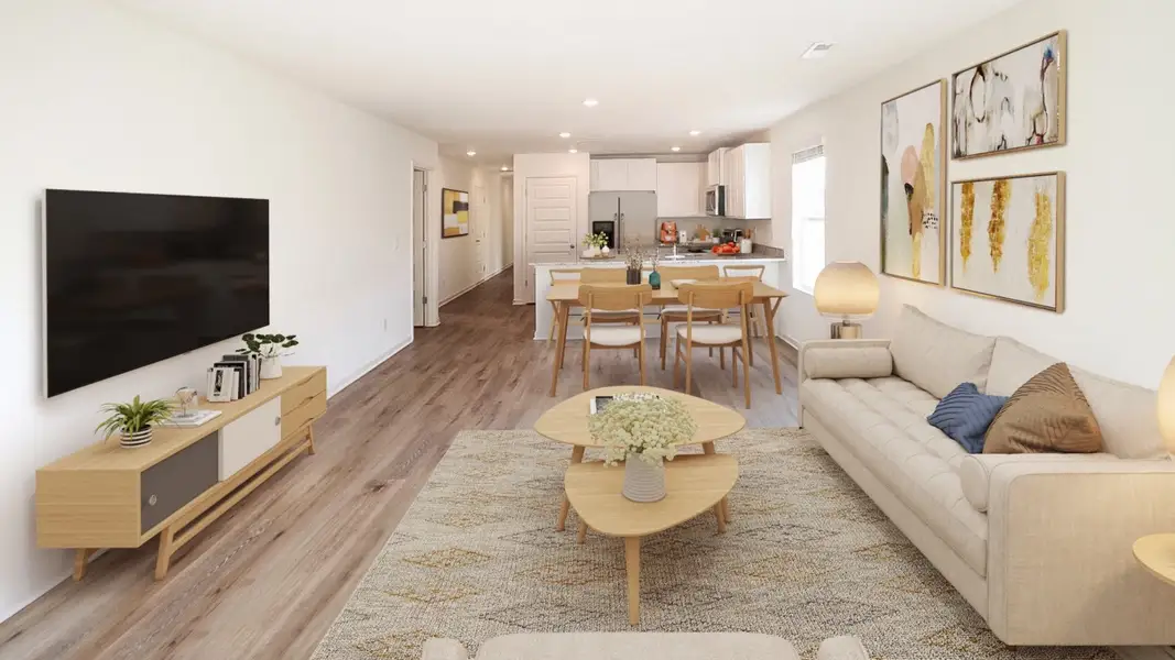 Furnished interior view inside a new home in Liberty, Panama City (Image 4).