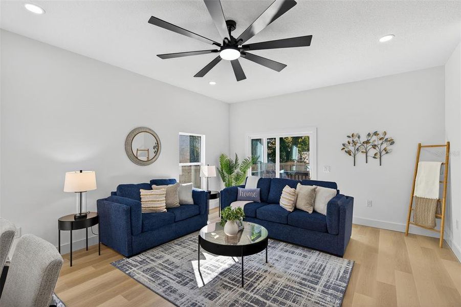 Furnished interior view inside a new home in , Tampa (Image 12). Furnished interior view inside a new home in , Tampa (Image 12).