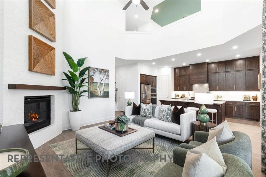 Furnished interior view inside a new home in Tavolo Park, Fort Worth (Image 24).