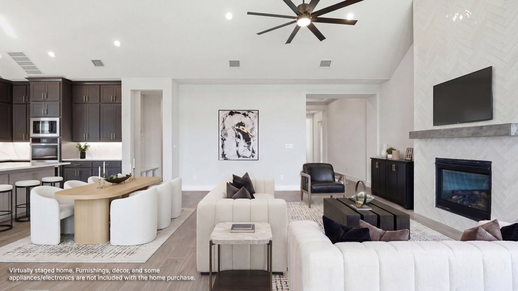 Furnished interior view inside a new home in Landmark, Denton (Image 6). Furnished interior view inside a new home in Landmark, Denton (Image 6).