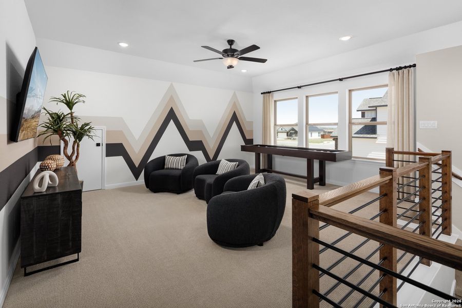 Furnished interior view inside a new home in Rhine Valley, Schertz (Image 10). Furnished interior view inside a new home in Rhine Valley, Schertz (Image 10).