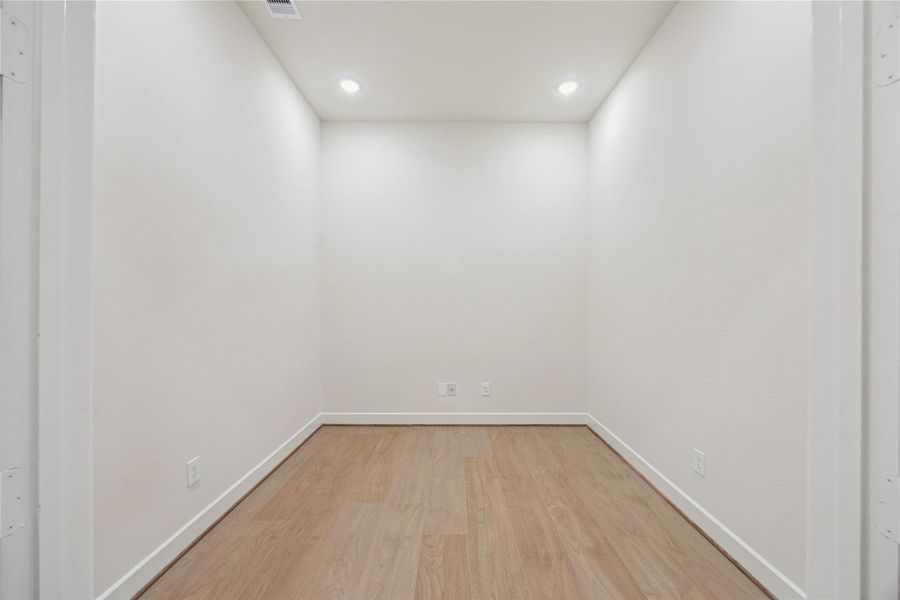 Representative photo showing the first floor flex room. Layout and selections may vary.